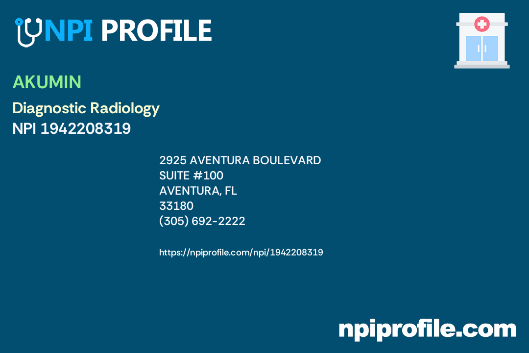 AKUMIN, NPI 1942208319 Radiology in Aventura, FL