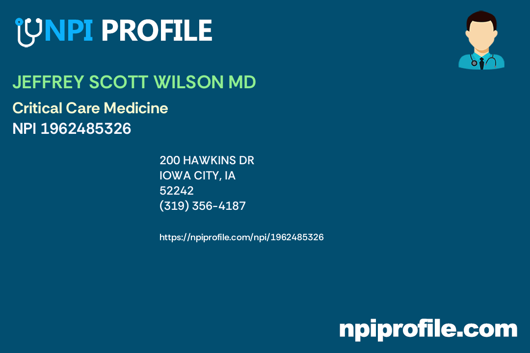 JEFFREY SCOTT WILSON MD Accepted Health Plans and Insurance Coverage
