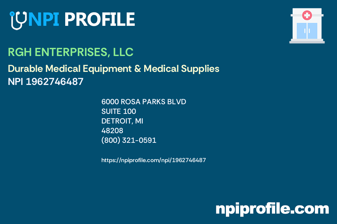 EDGEPARK MEDICAL SUPPLIES, NPI 1962746487 Durable Medical Equipment