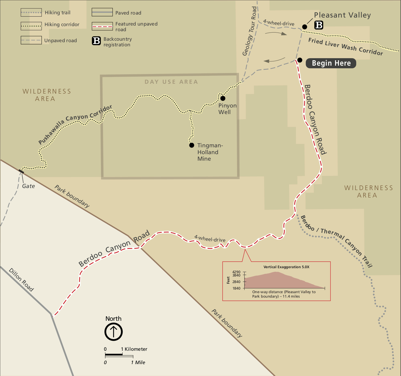 Joshua Tree Maps just free maps, period.