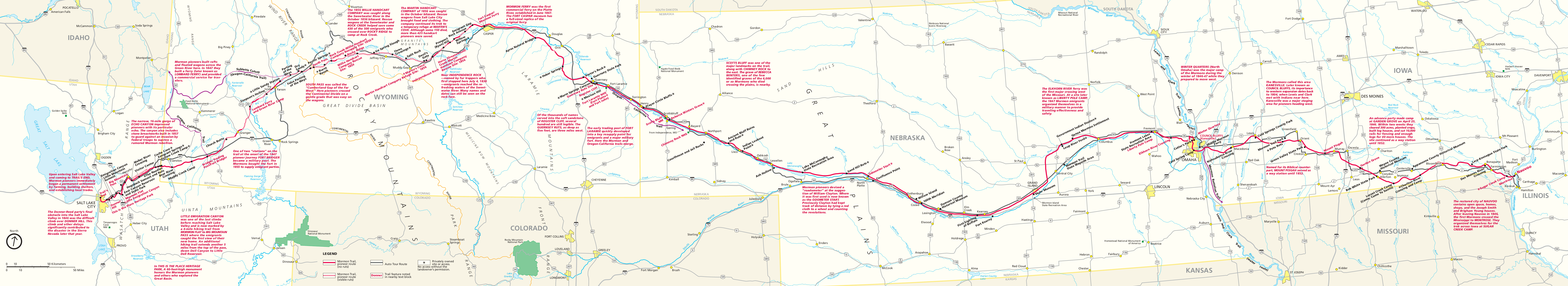 33 Mormon Pioneer Trail Map Maps Database Source