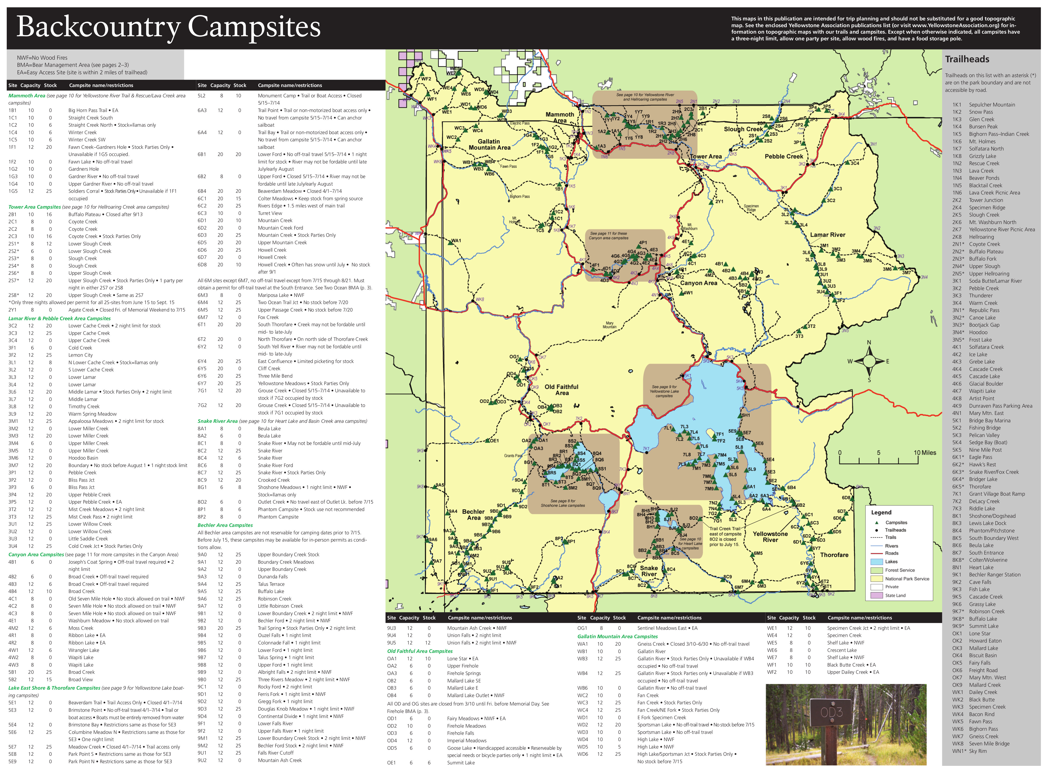 Yellowstone Backcountry Campsite Map Backcountry camping site in yellowstone (With images) Yellowstone