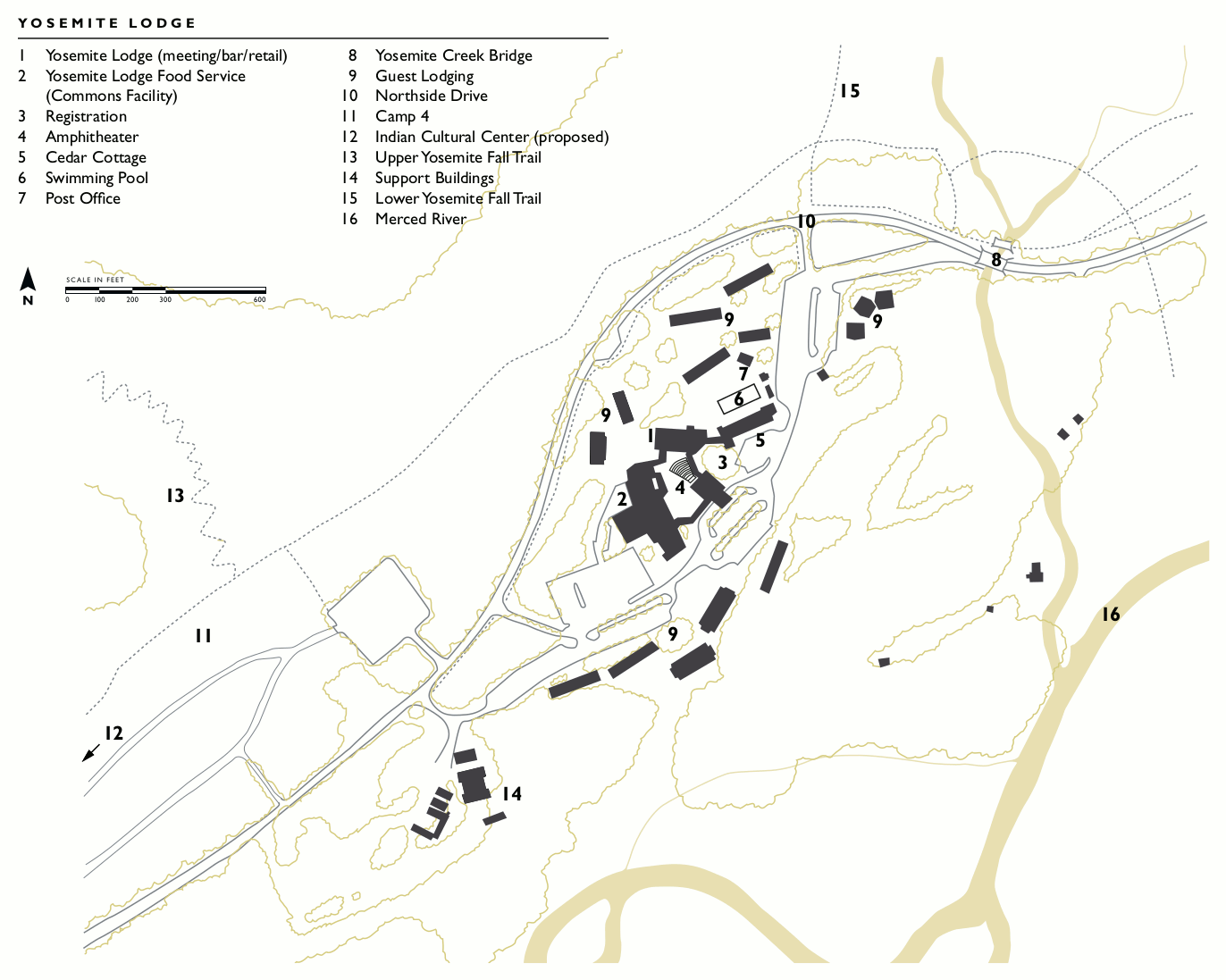 Yosemite Valley Lodge Map Yosemite Maps just free maps, period.