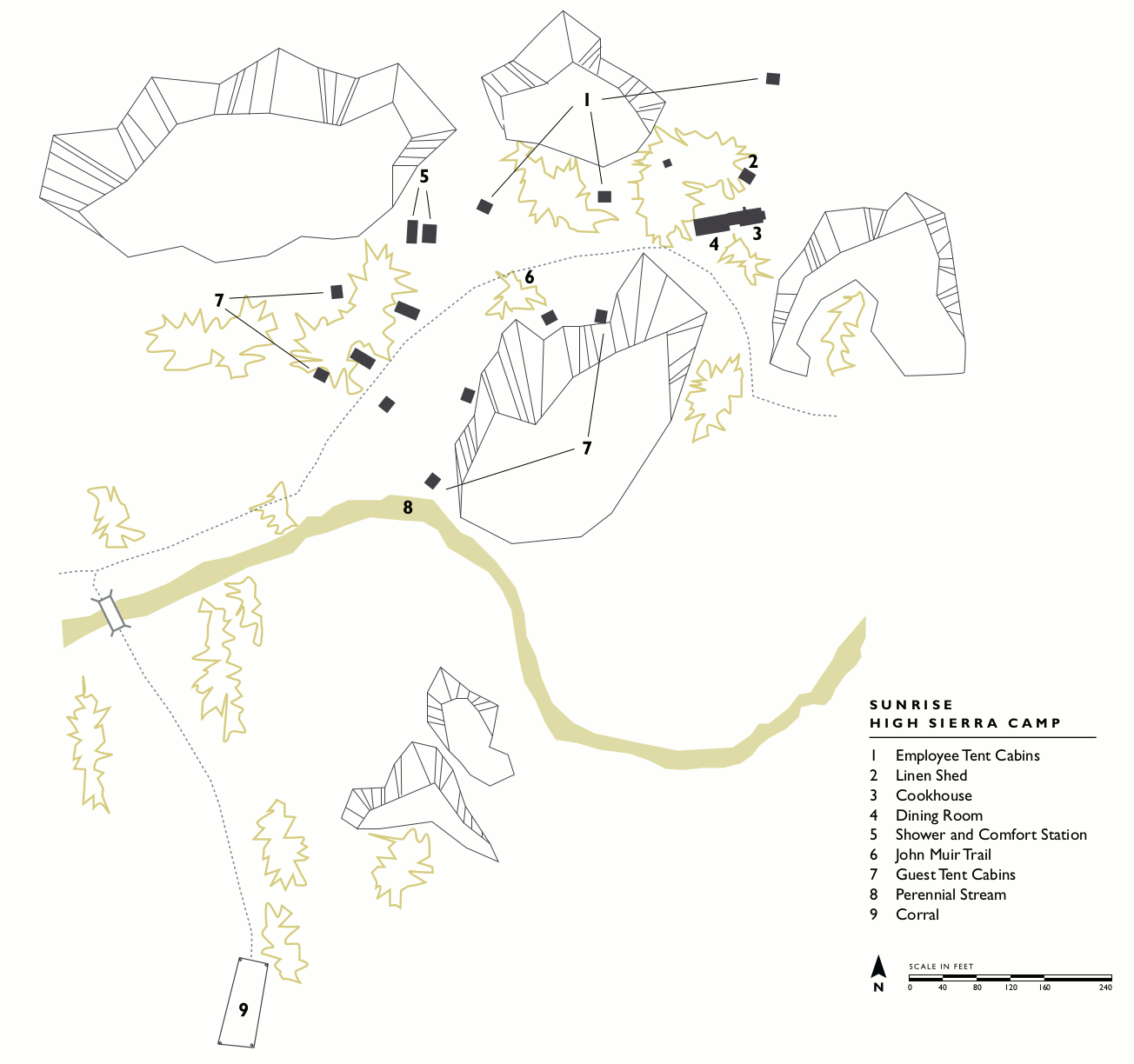 Camp Hye Sierra California Map Yosemite Maps just free maps, period.