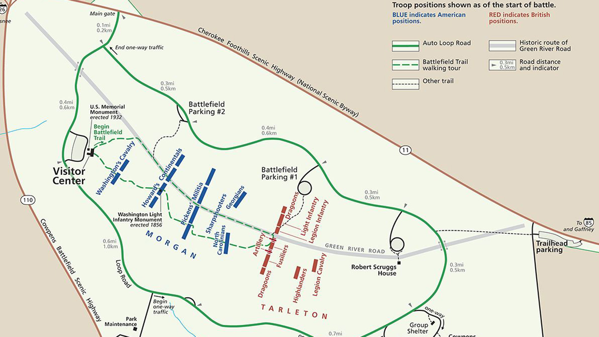 Battle Of Cowpens Maps