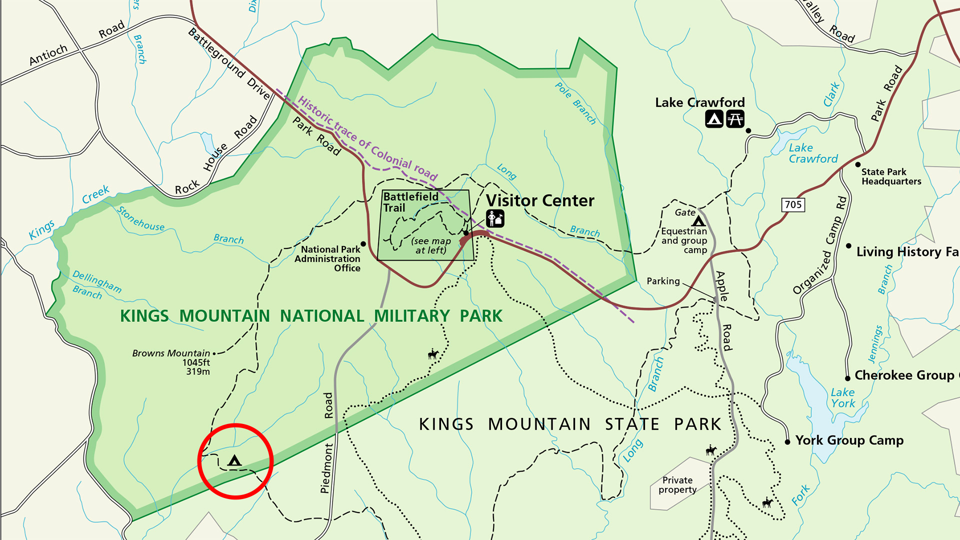 Kings Mountain National Military Park CAMPING Bringing you America