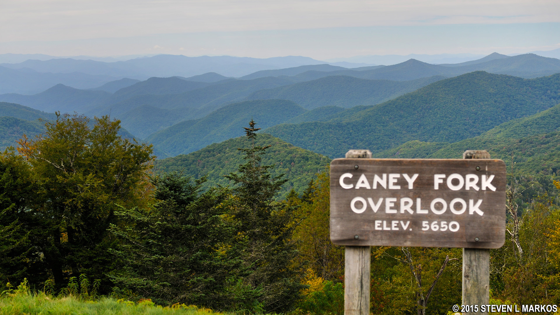 Blue Ridge Parkway CANEY FORK OVERLOOK (MP 428)
