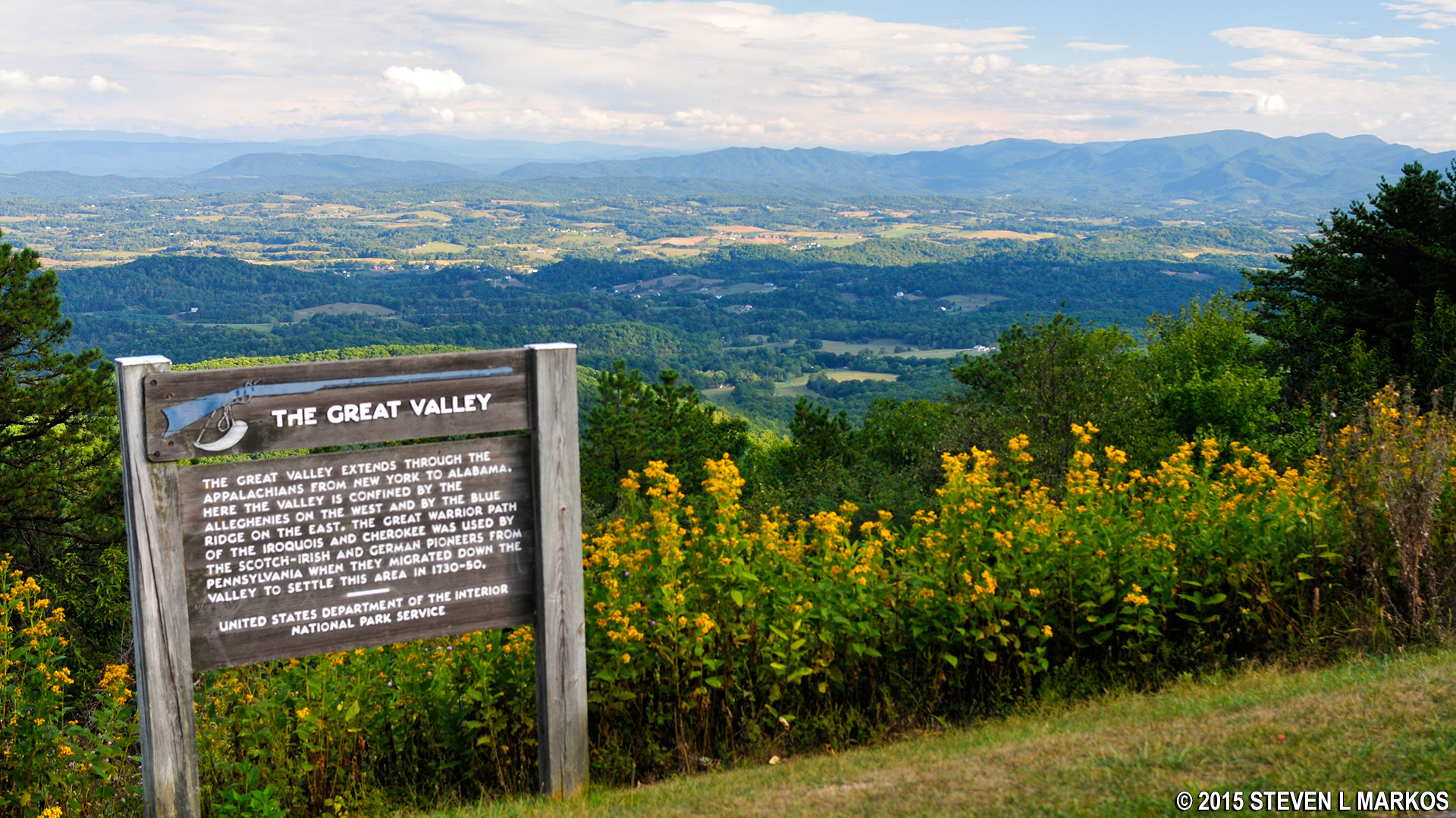 Blue Ridge Parkway GREAT VALLEY OVERLOOK (MP 99.6)