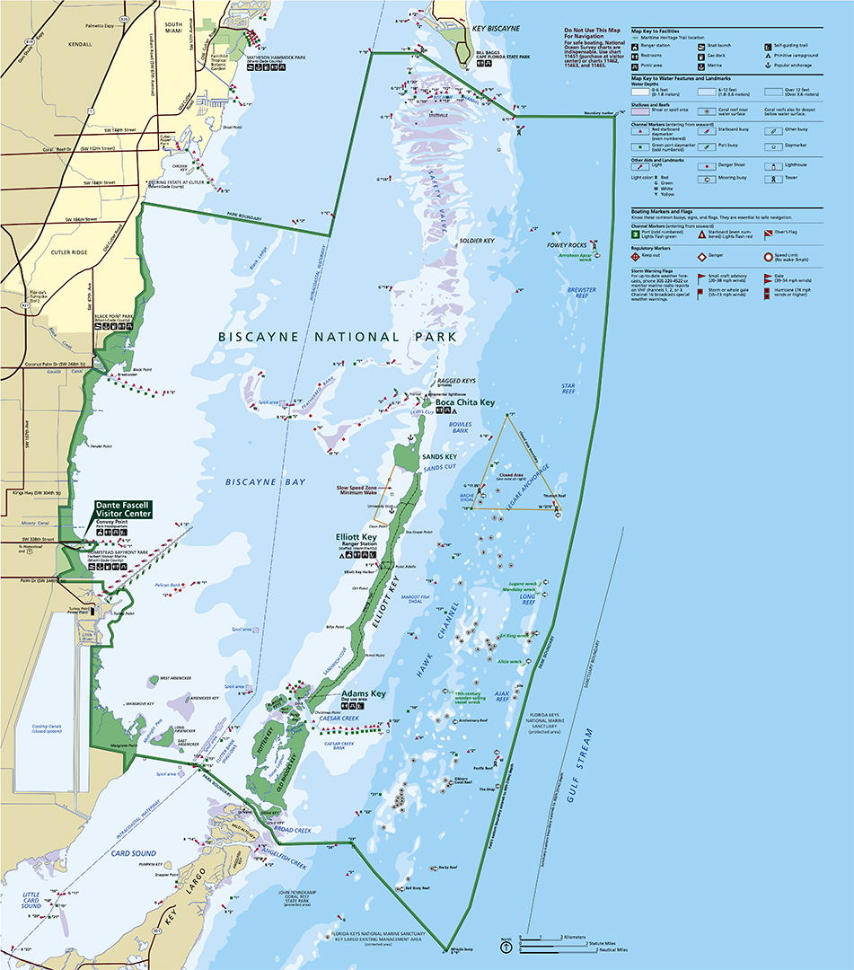 Biscayne National Park PARK MAP