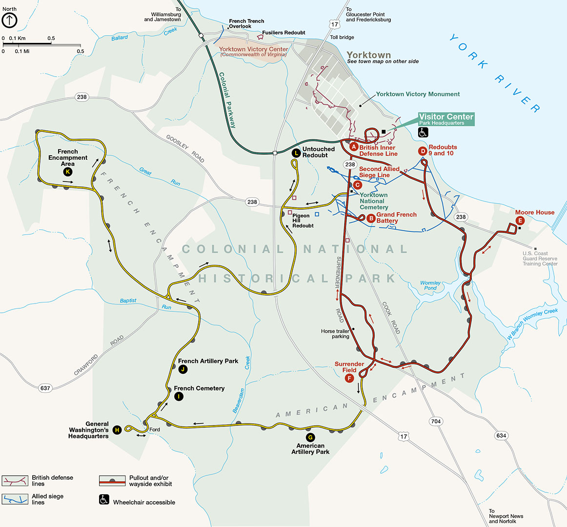 Yorktown Map Revolutionary War