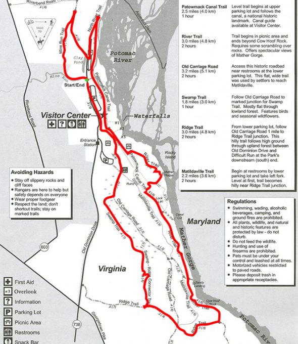 Great Falls Park HIKING TRAILS