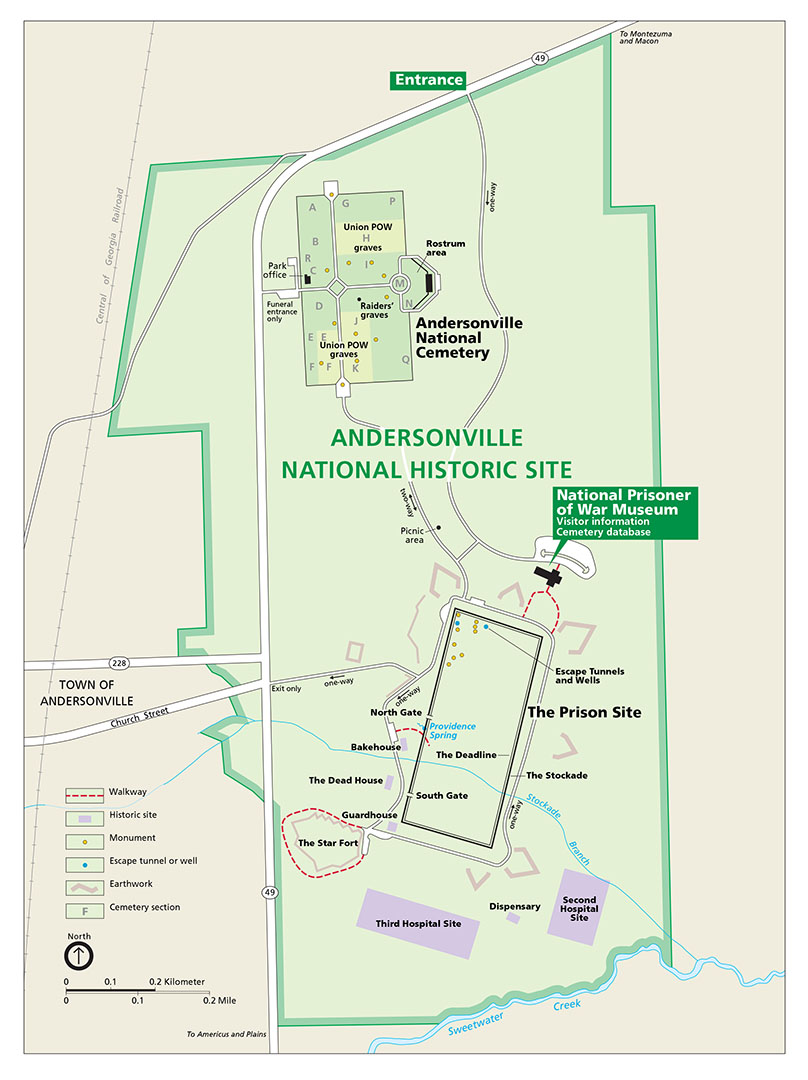 Andersonville National Historic Site PARK MAP