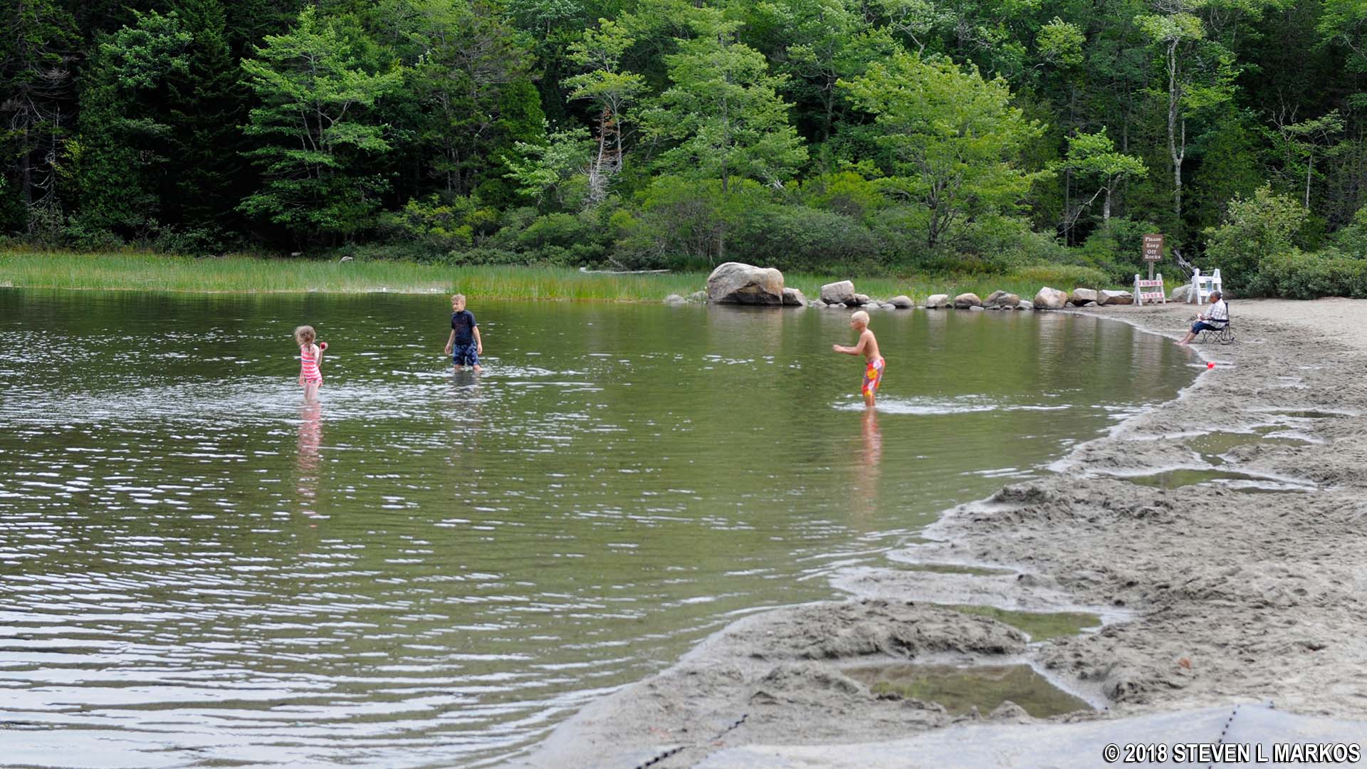 Acadia National Park ECHO LAKE BEACH