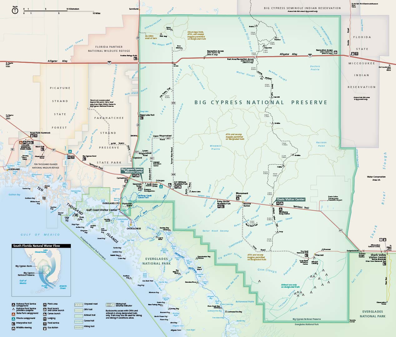 Big Cypress National Preserve Map Big Cypress National Preserve | Park Map |