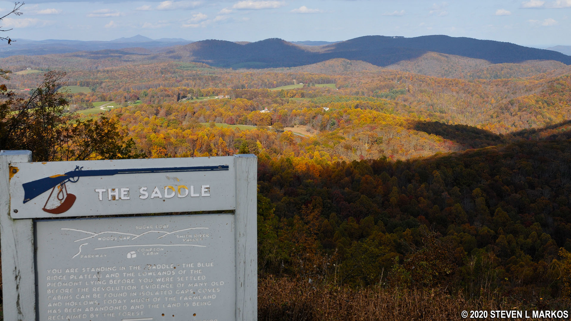 Blue Ridge Parkway THE SADDLE OVERLOOK (MP 168)