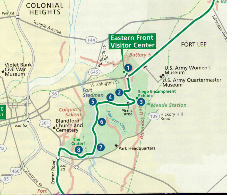 Petersburg National Battlefield EASTERN FRONT DRIVING TOUR