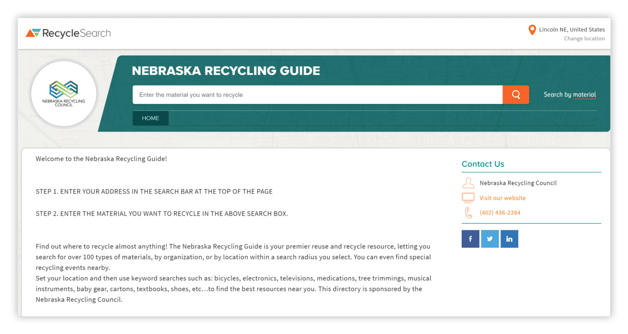 Where do you recycle...? Nebraska Recycling Council