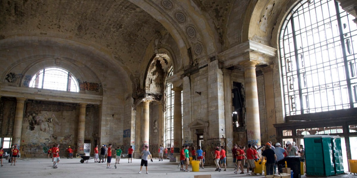 Michigan Central Station, Detroit, Mich. National Railway Historical