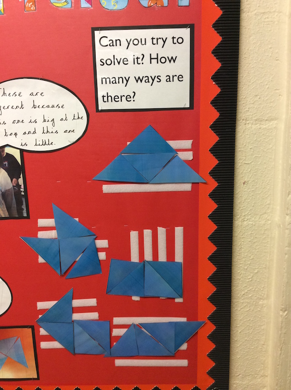 EYFS Thinking About Four Triangles