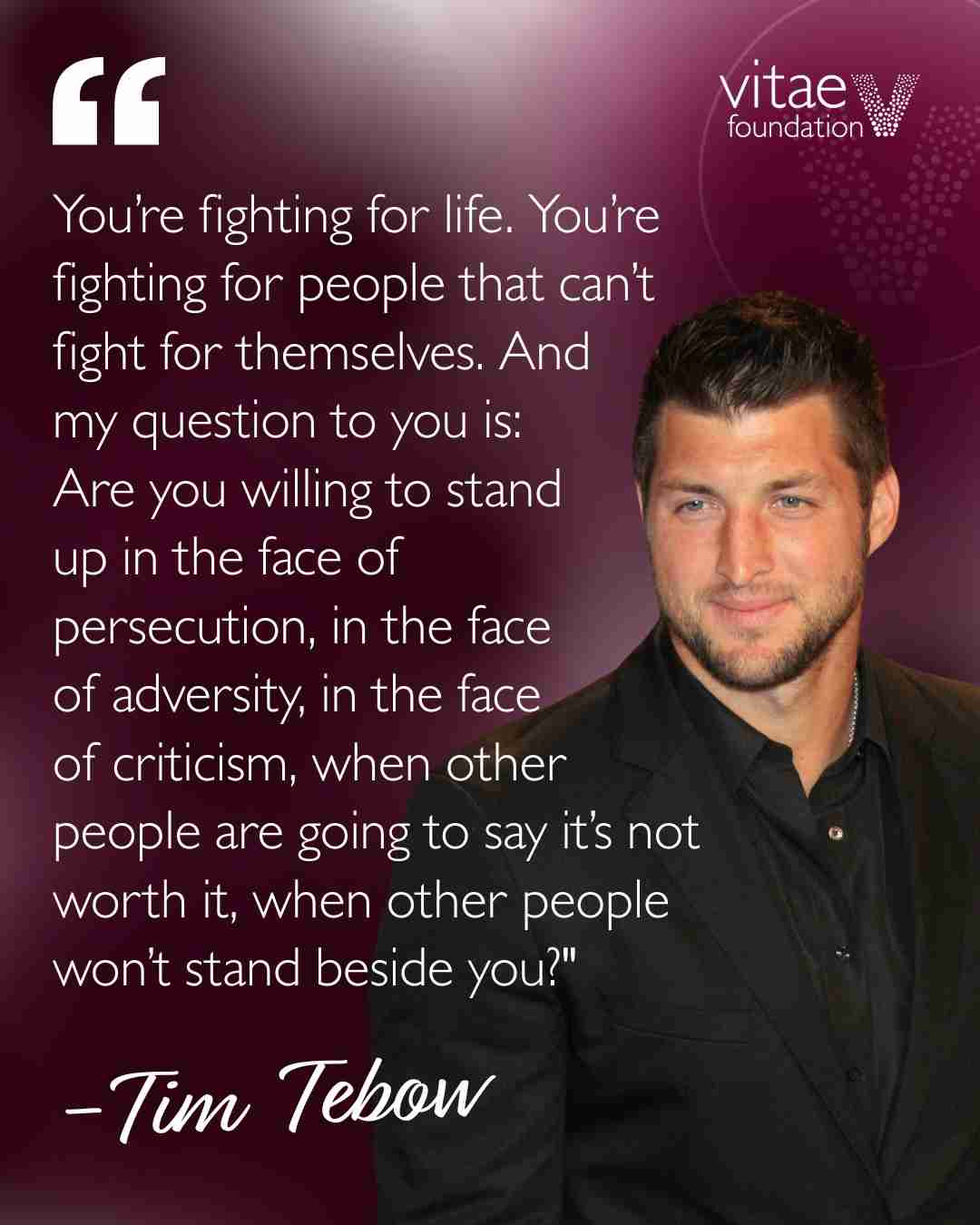 Together, we can stand firm against a culture that devalues life and