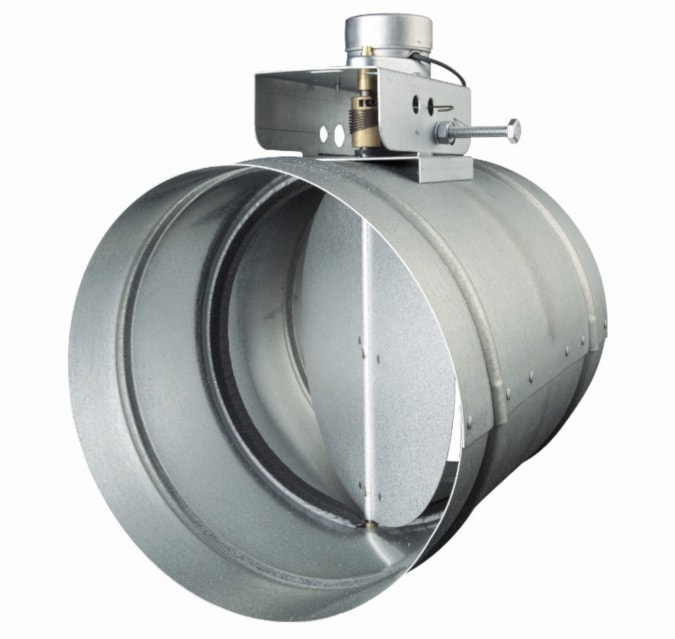 HVAC Damper (duct damper) control airflow inside a ductwork