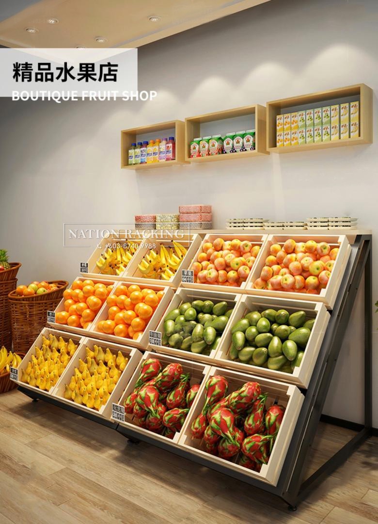 Fruit & Vegetable Rack For Fresh Mart Rack In Malaysia