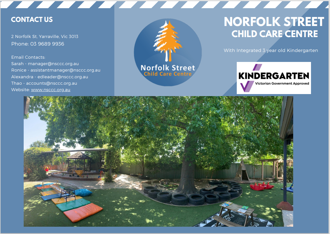 3 Year Old Kindergarten Norfolk Street Child Care Centre