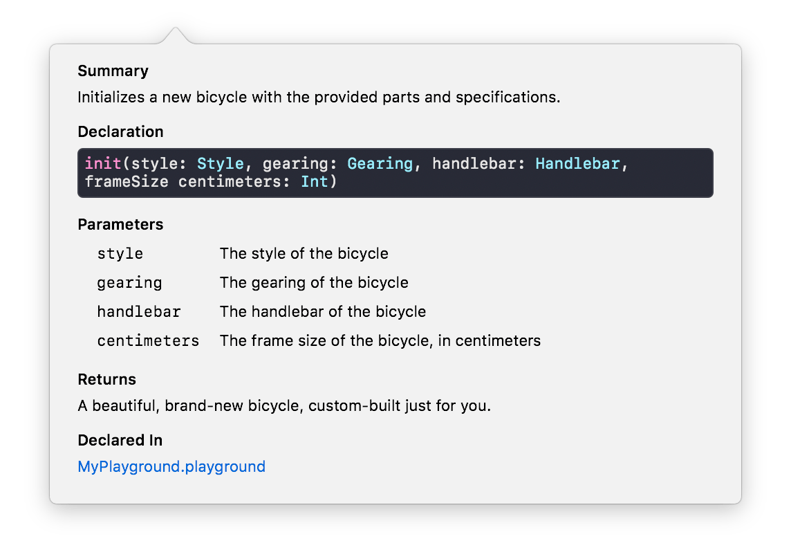 Swift Documentation NSHipster