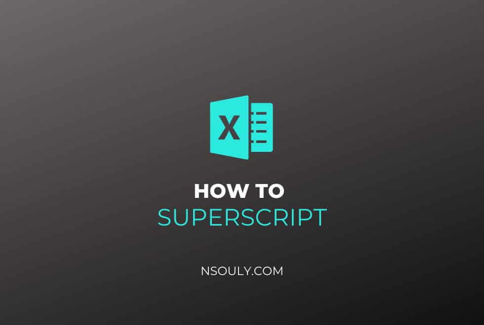How Do You Put A Superscript In Excel? Nsouly