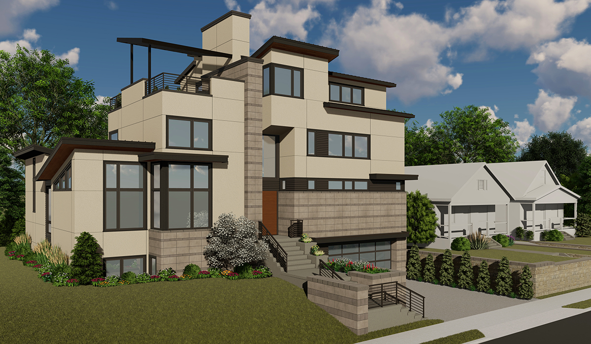 Contemporary West Plaza Home Kansas City, Missouri NSPJ Architects