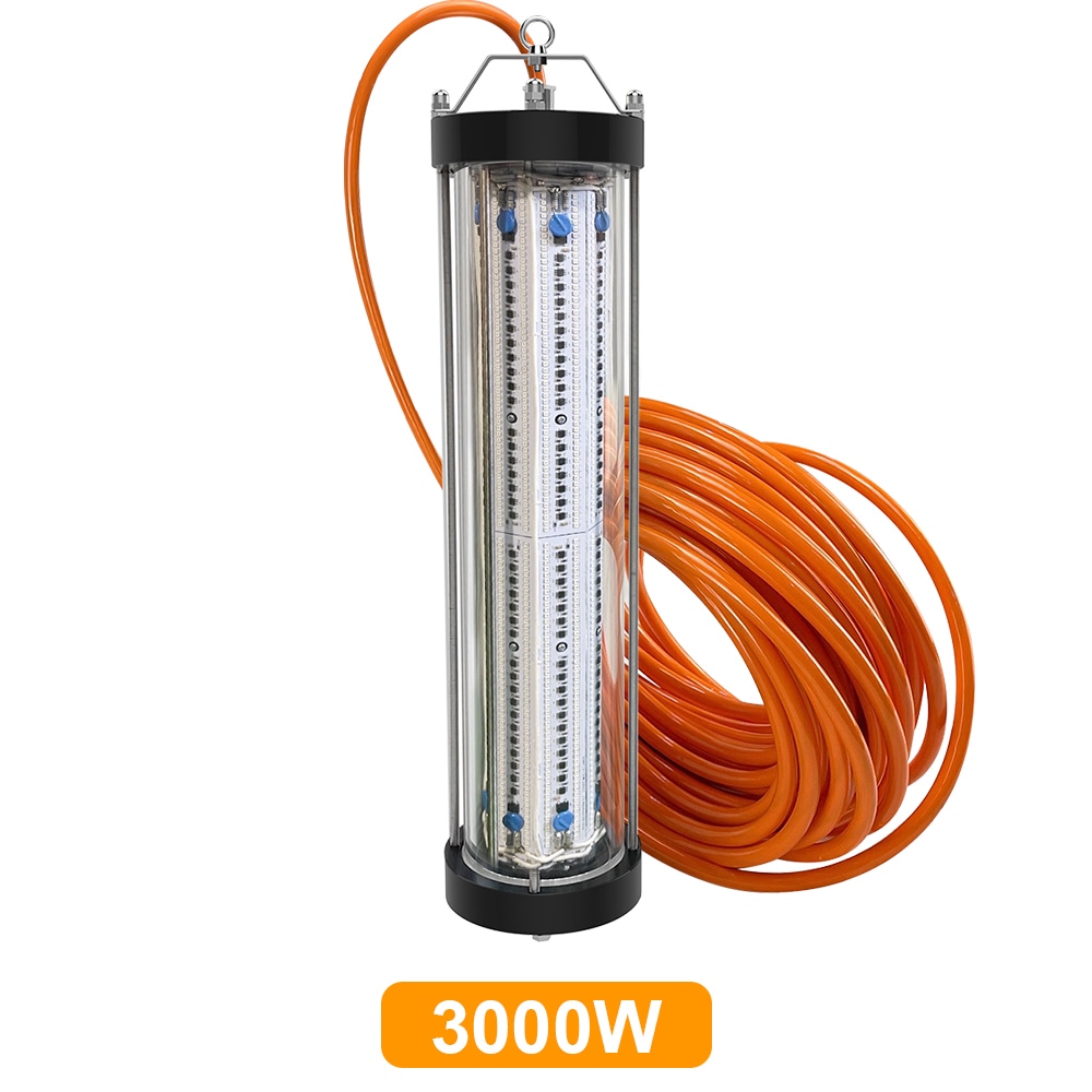 latest Underwater LED Fishing Light 3000W double waterproof depth up