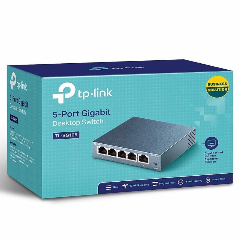 SWITCH TPLINK TLSG105 5 PUERTOS RJ45 DE 10/100/1000M CON QOS