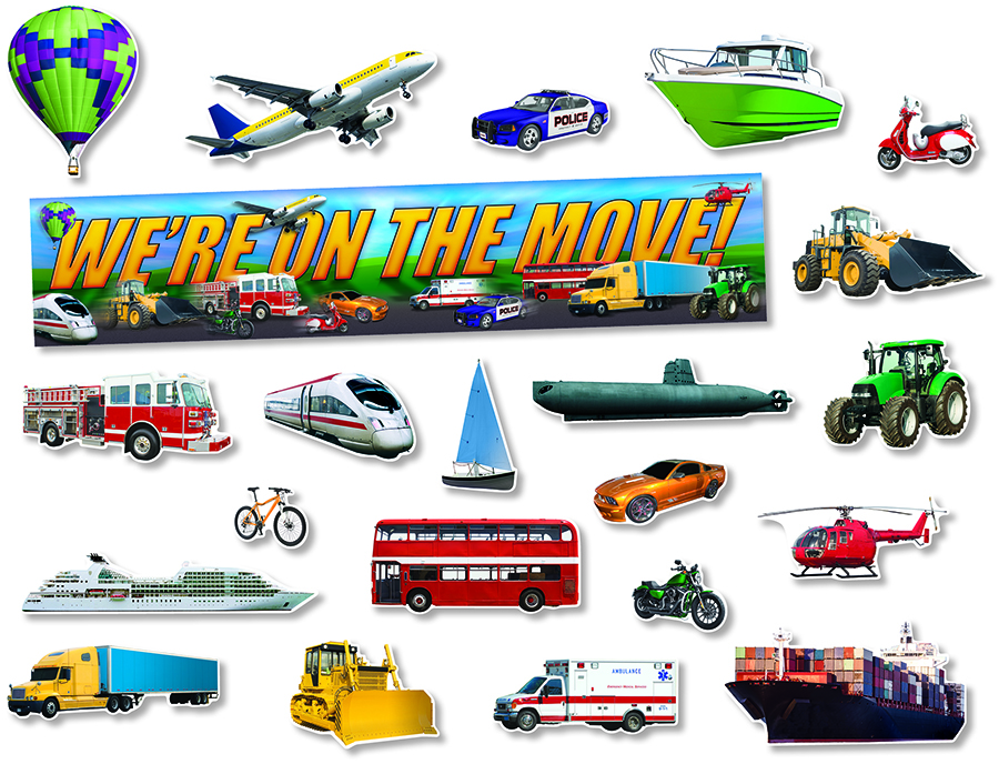 NS3080 Transportation Bulletin Board Set North Star Teacher Resources
