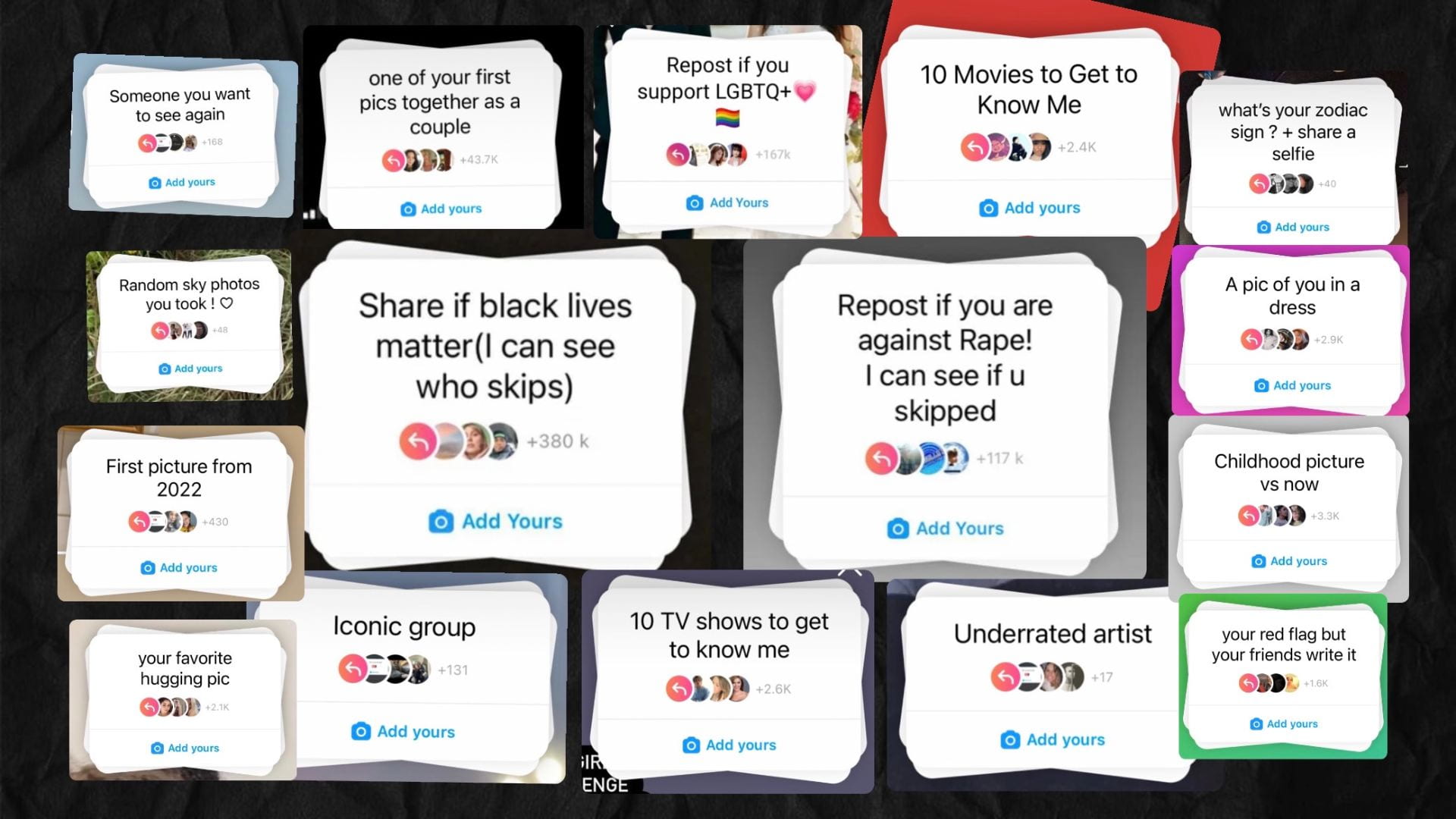 Don’t “Add Yours” The Current