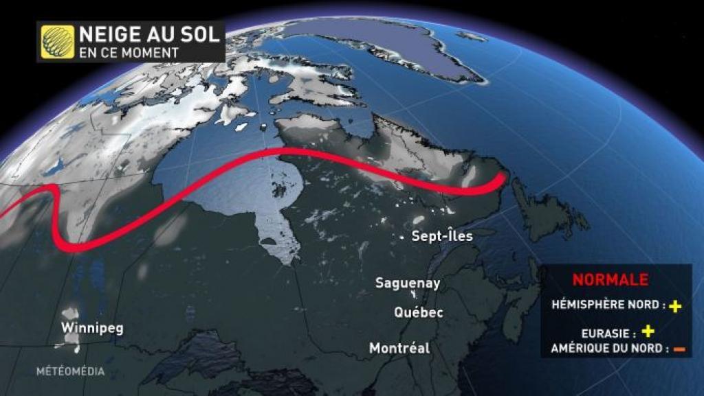 MétéoMédia affirme que la neige pourrait arriver sur le sud du Québec