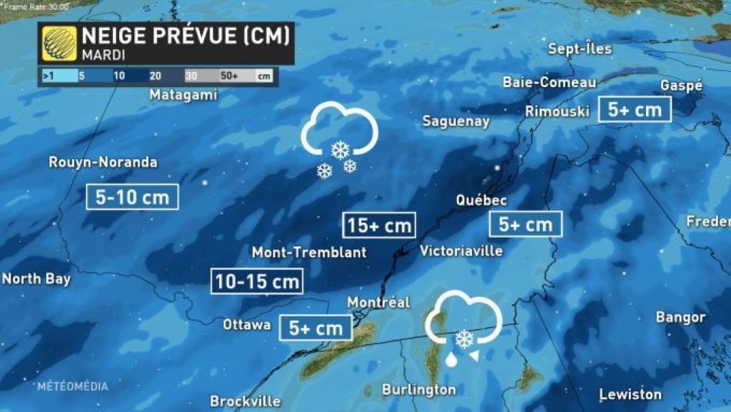 Les 2 heures de pointe seront grandement perturbées par la neige et les
