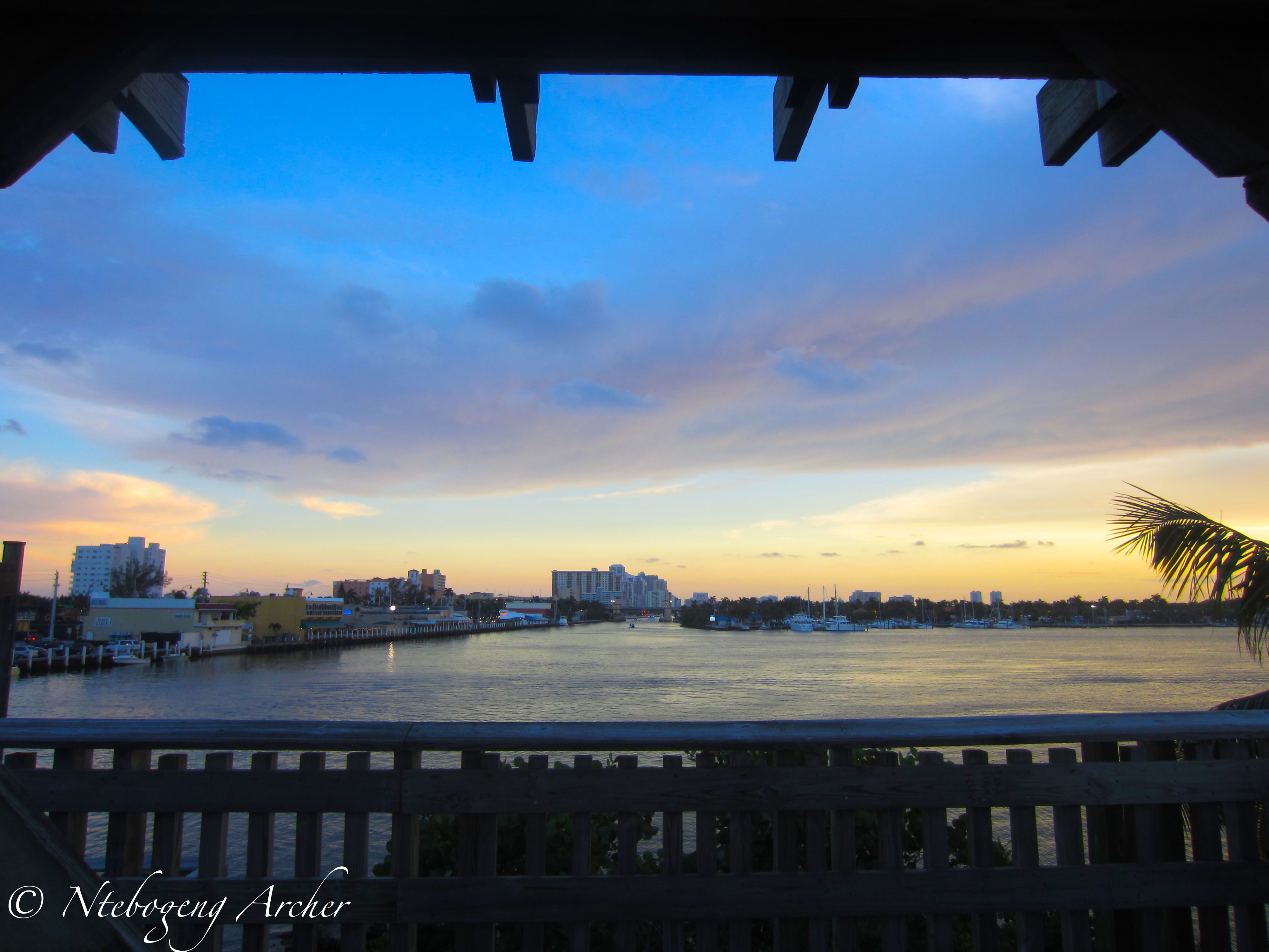 Sunset in Hollywood Florida Ntebo Archer Photography