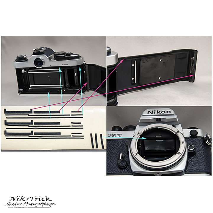 Replacement Light Seal Kit Nikon FM2 Nik & Trick Photo Services