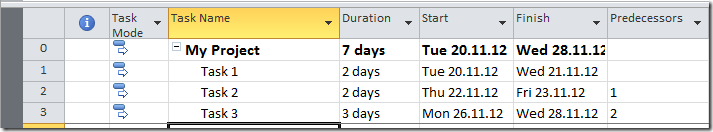 Network diagram and diagonal lines in MS PROJECT 2010, and 2013