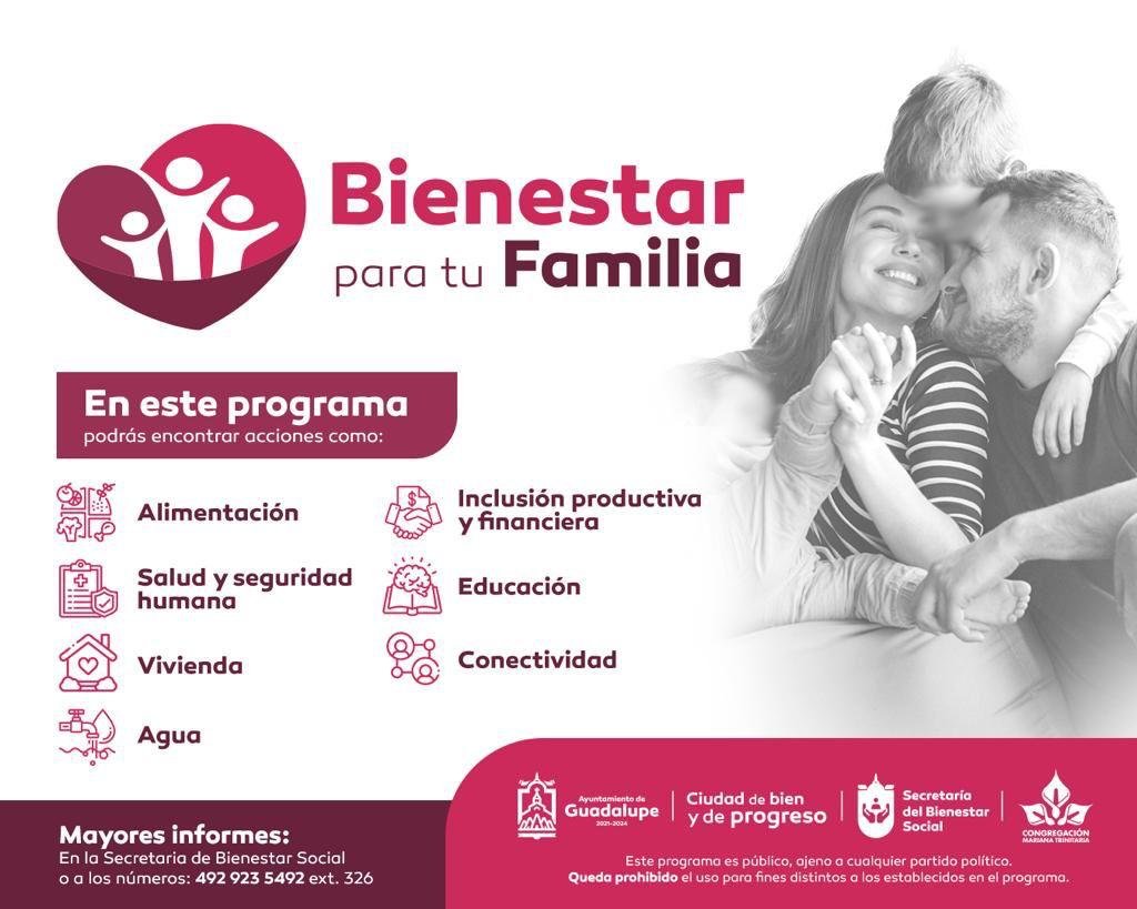 Implementan en Guadalupe programa "Bienestar para tu familia" NTR Zacatecas