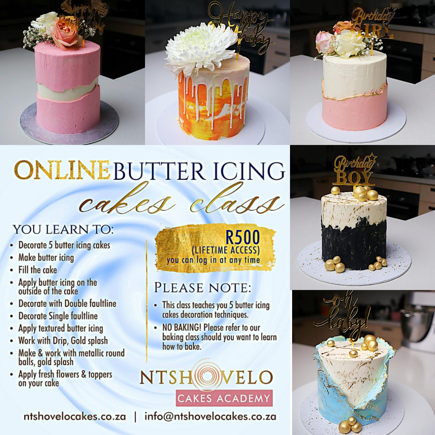 Butter Icing Ntshovelo Cakes and Academy