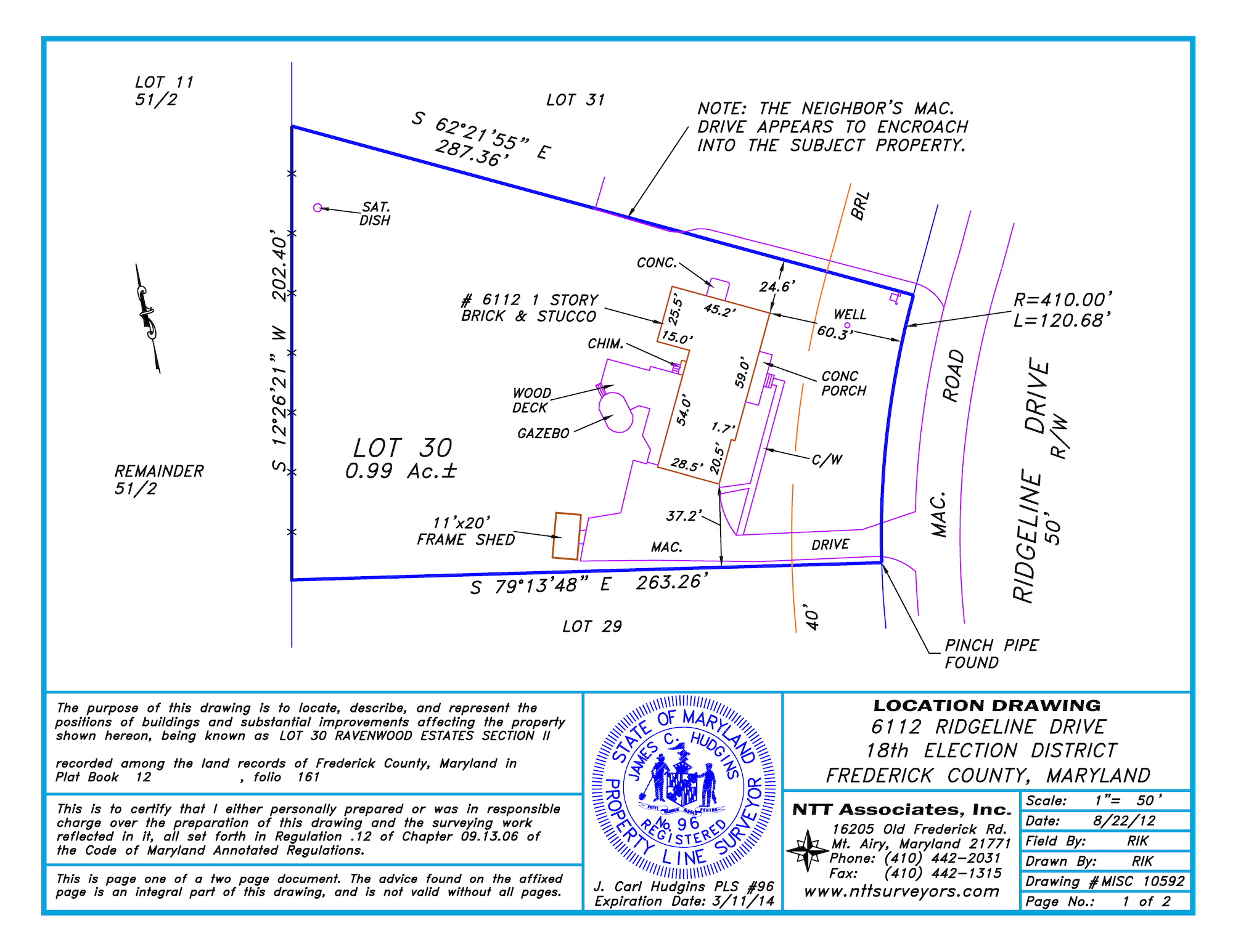 Location Drawing (Residential & Commercial) NTT Associates, Inc.