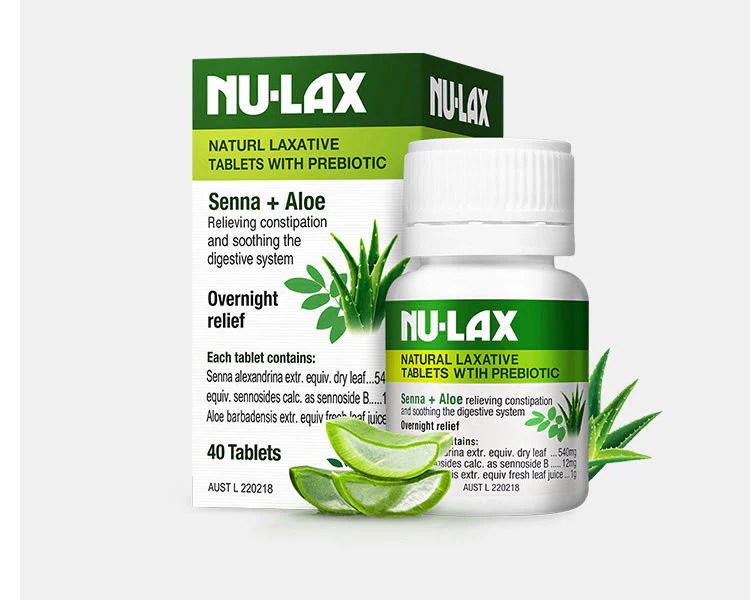 NuLax Natural Laxative with Prebiotic tablets
