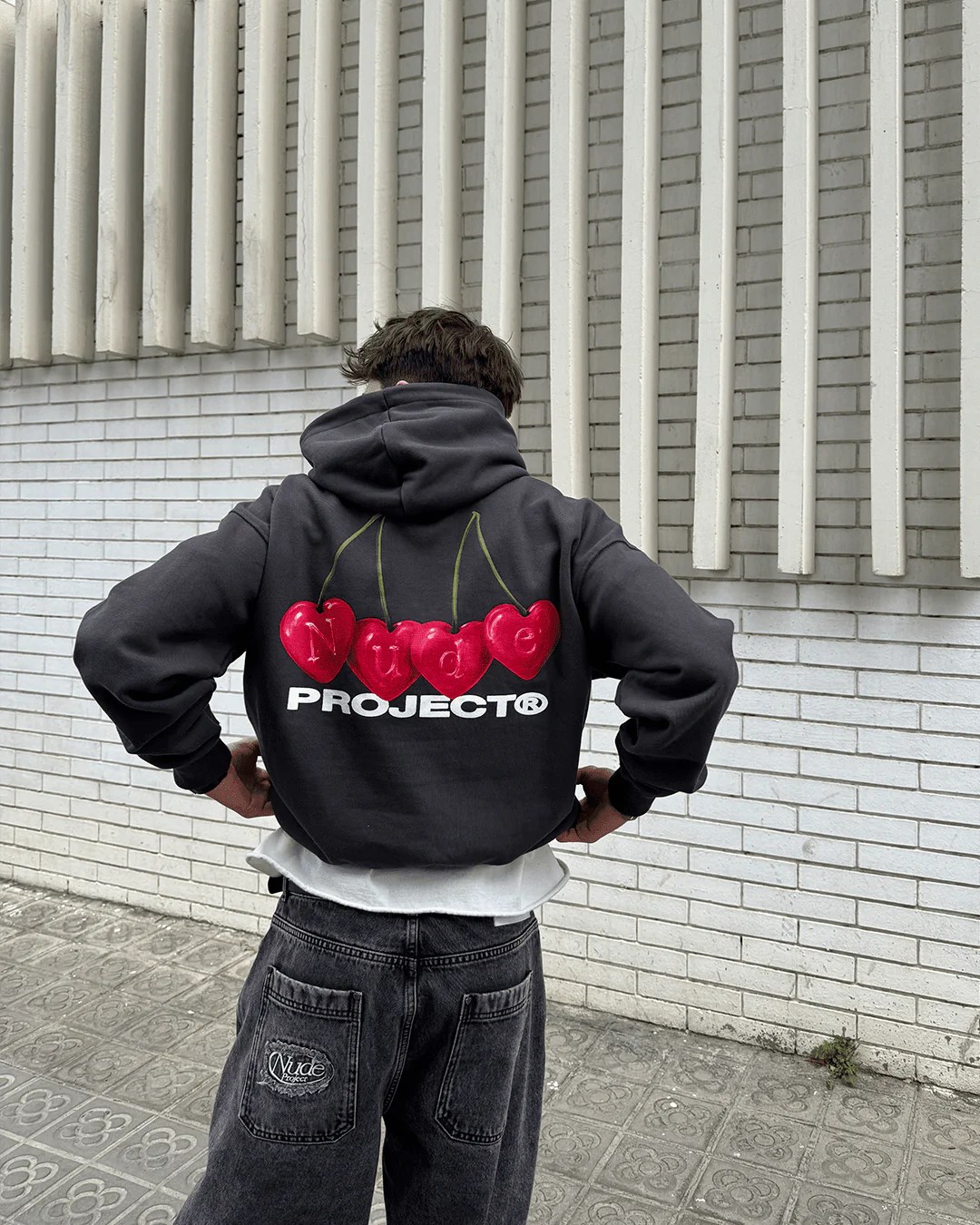 Cherry Hoodie Ash – Nude Project