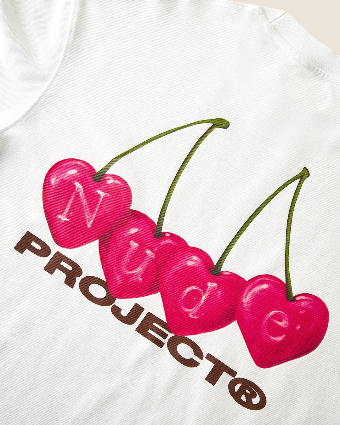 CHERRY TEE WHITE – NUDE PROJECT