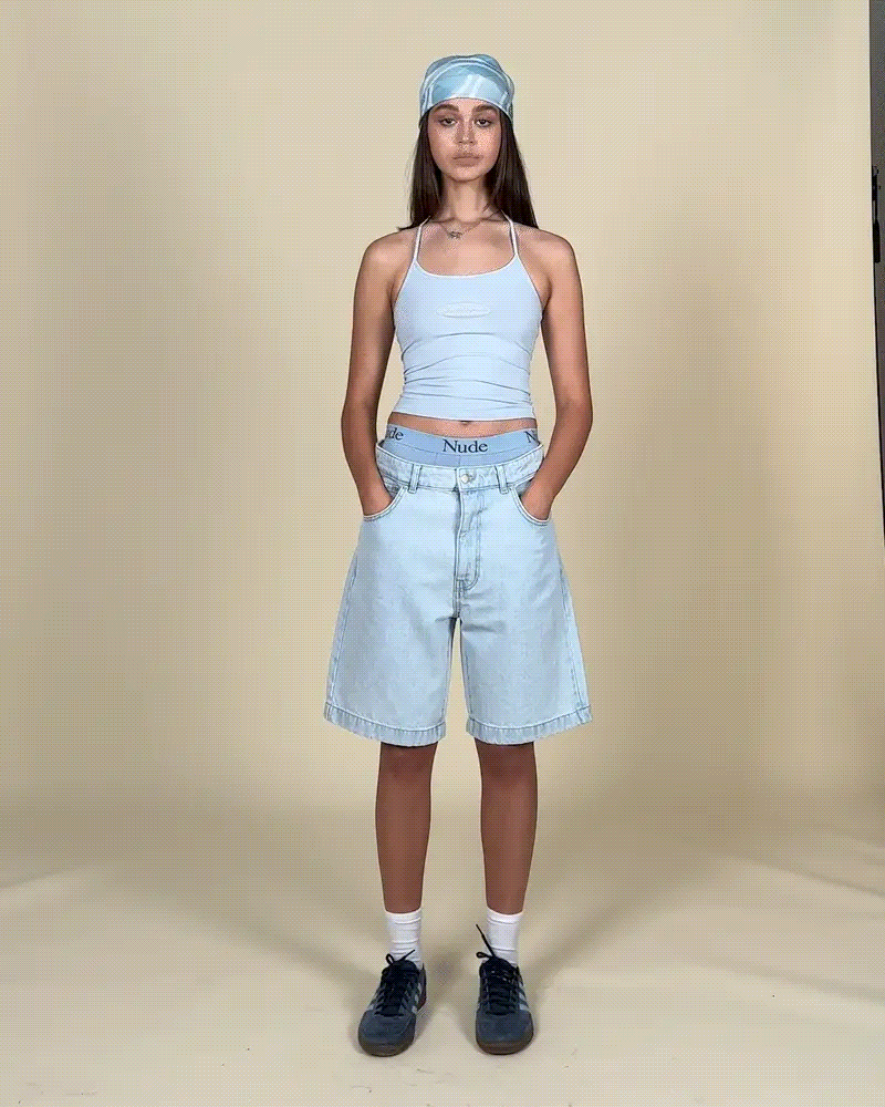 JUST DIVORCED TOP BABY BLUE NUDE PROJECT