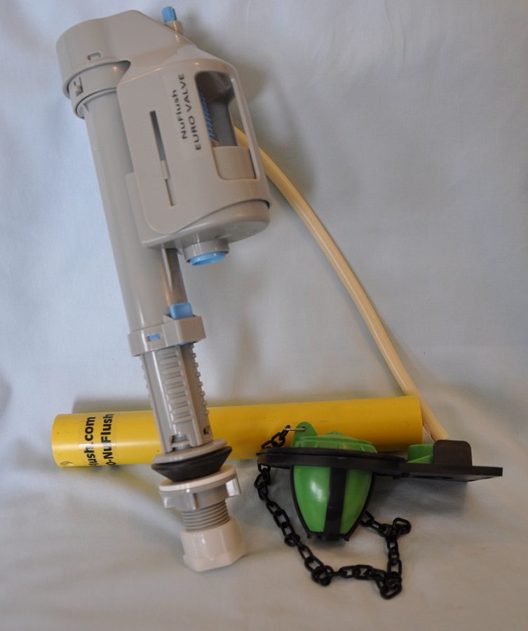 Home Depot Toilet Repair Package, Euro Fill Valve, Six Overflow