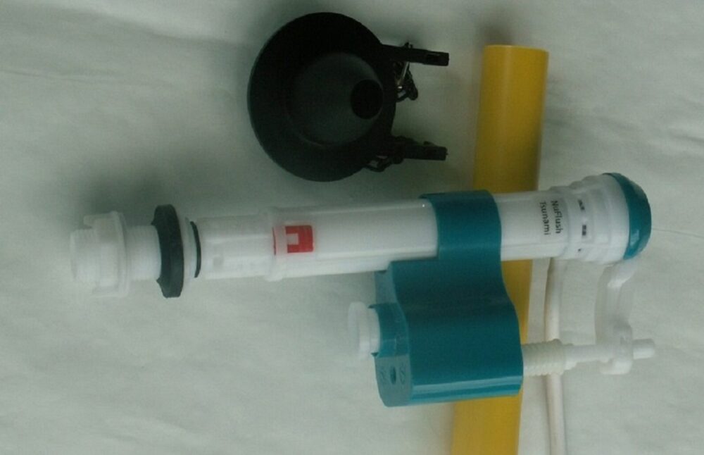 Lowes AquaSource, two piece toilet/ Fast Fill Valve & 2.5 in. Flush