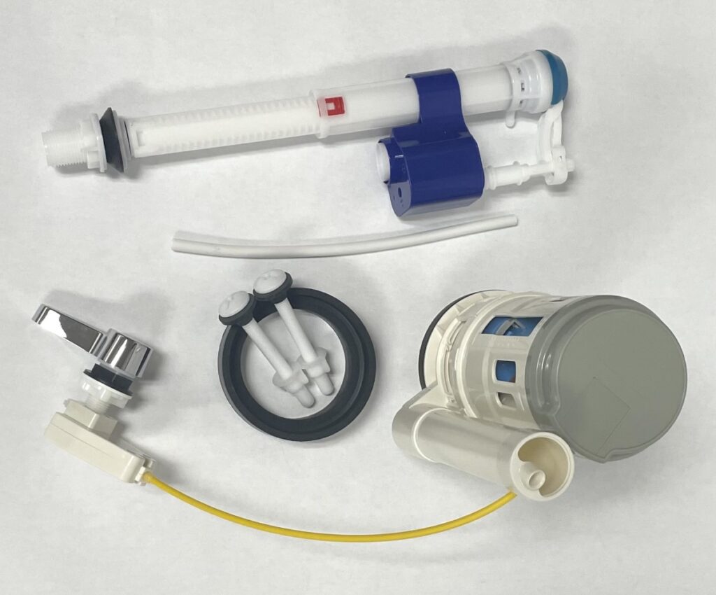 Glacier Bay Top Button 3inch Flush Valve And Fill Valve Kit For Two