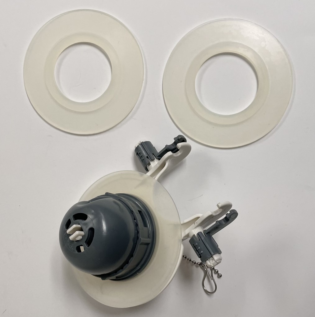 NuFlush 3 Inch Flapper With Replaceable Silicone Seals NuFlush